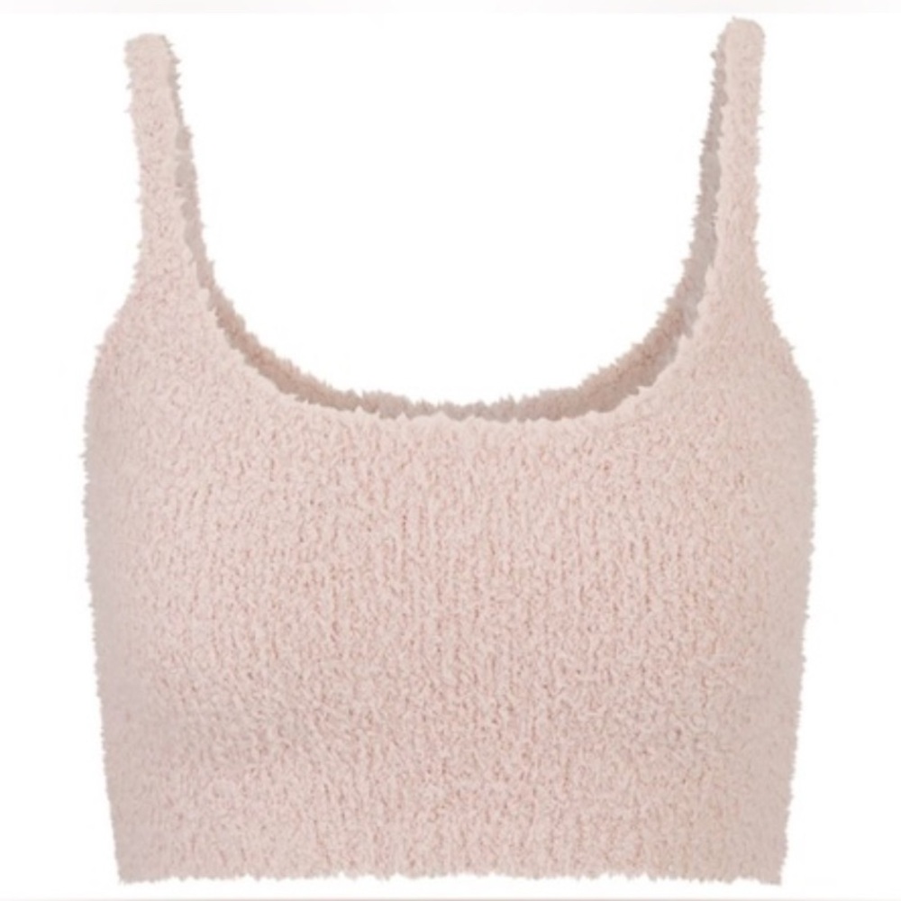 NWOT SKIMS Cozy Collection Soft Pink Cuddly Tank Top - L/XL